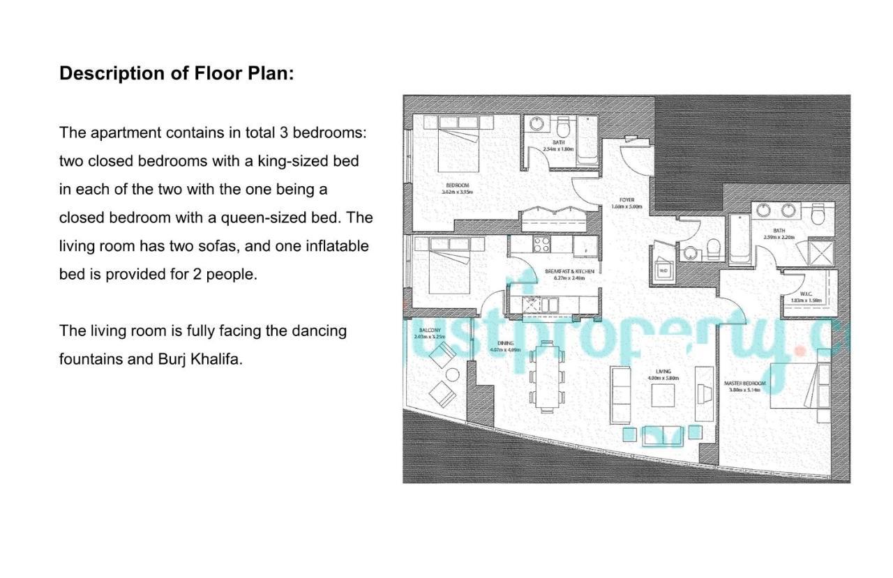 Elite Royal Apartment - Full Burj Khalifa & Fountain View - Emperor Dubai Exterior foto